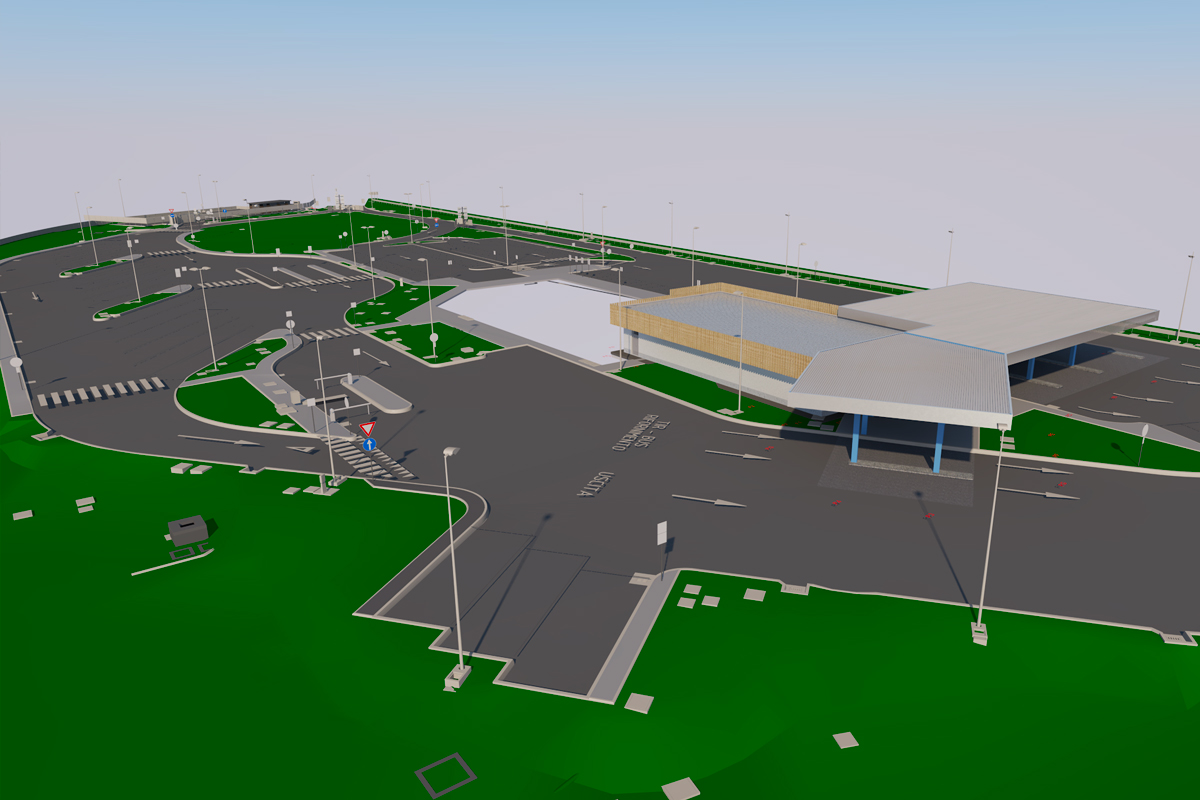 Area servizio Autostrada A31 progettazione BIM