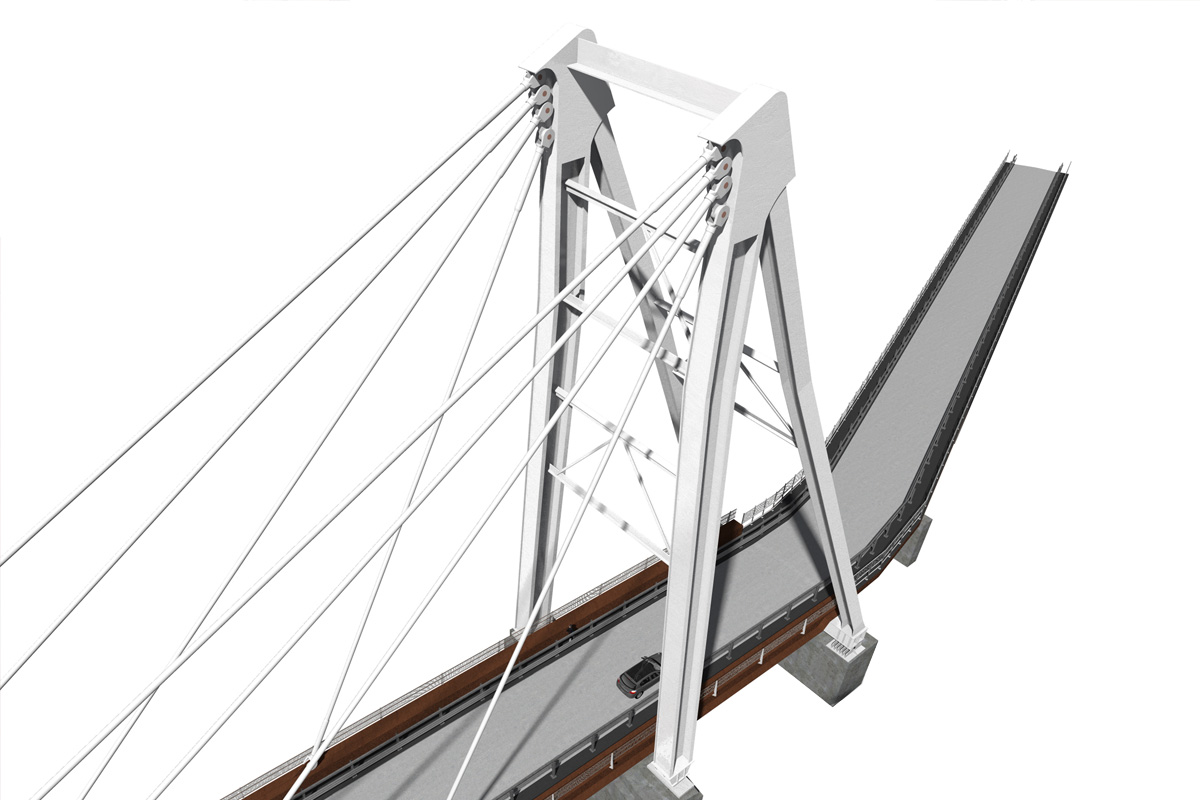 ponte cavalcaferrovia modellazione BIM