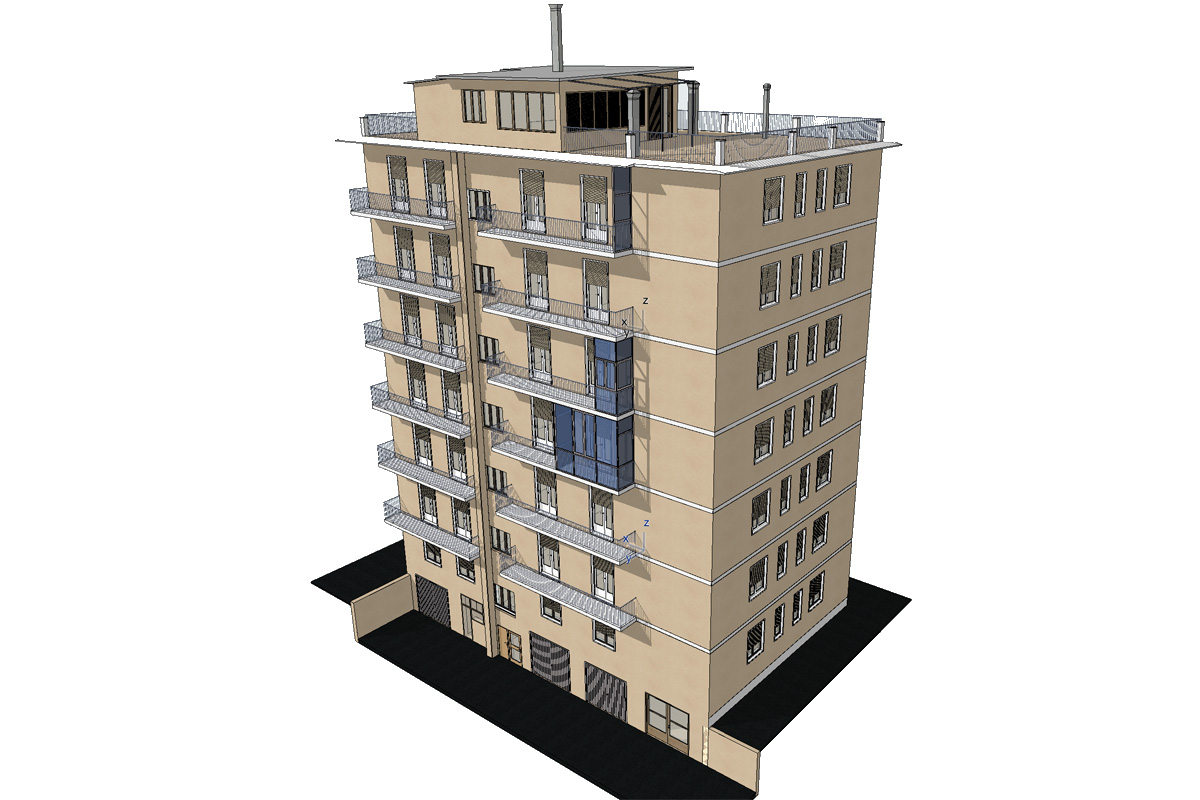 rilievo modellazione BIM condomionio sollicciano firenze